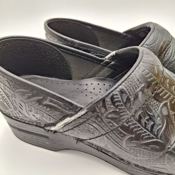 Dansco Professional Tooled Floral Clog Nursing EU-41  US 10.5 - 11 - Picture 5 of 16